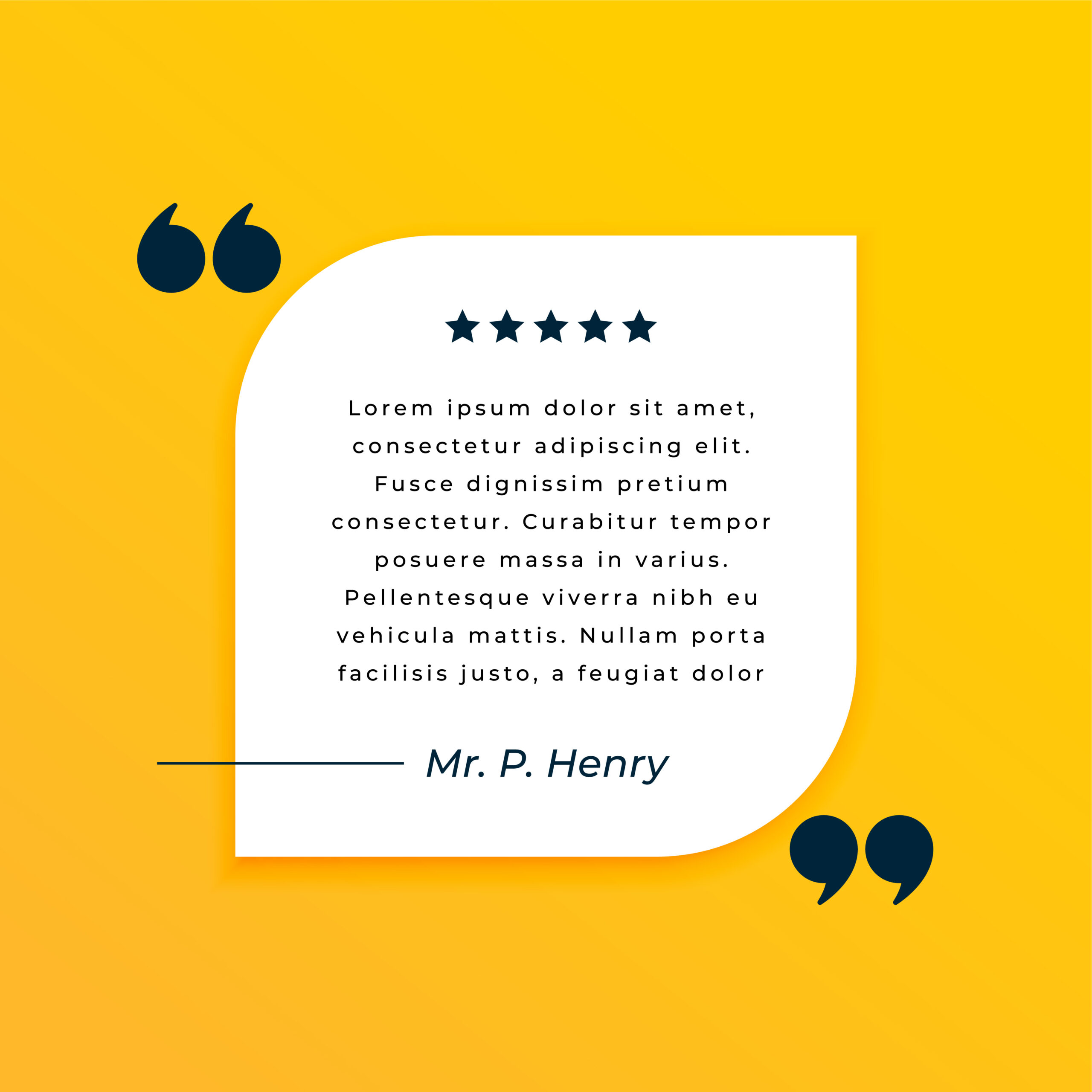 modern testimonial quote backgorund for remark vector design